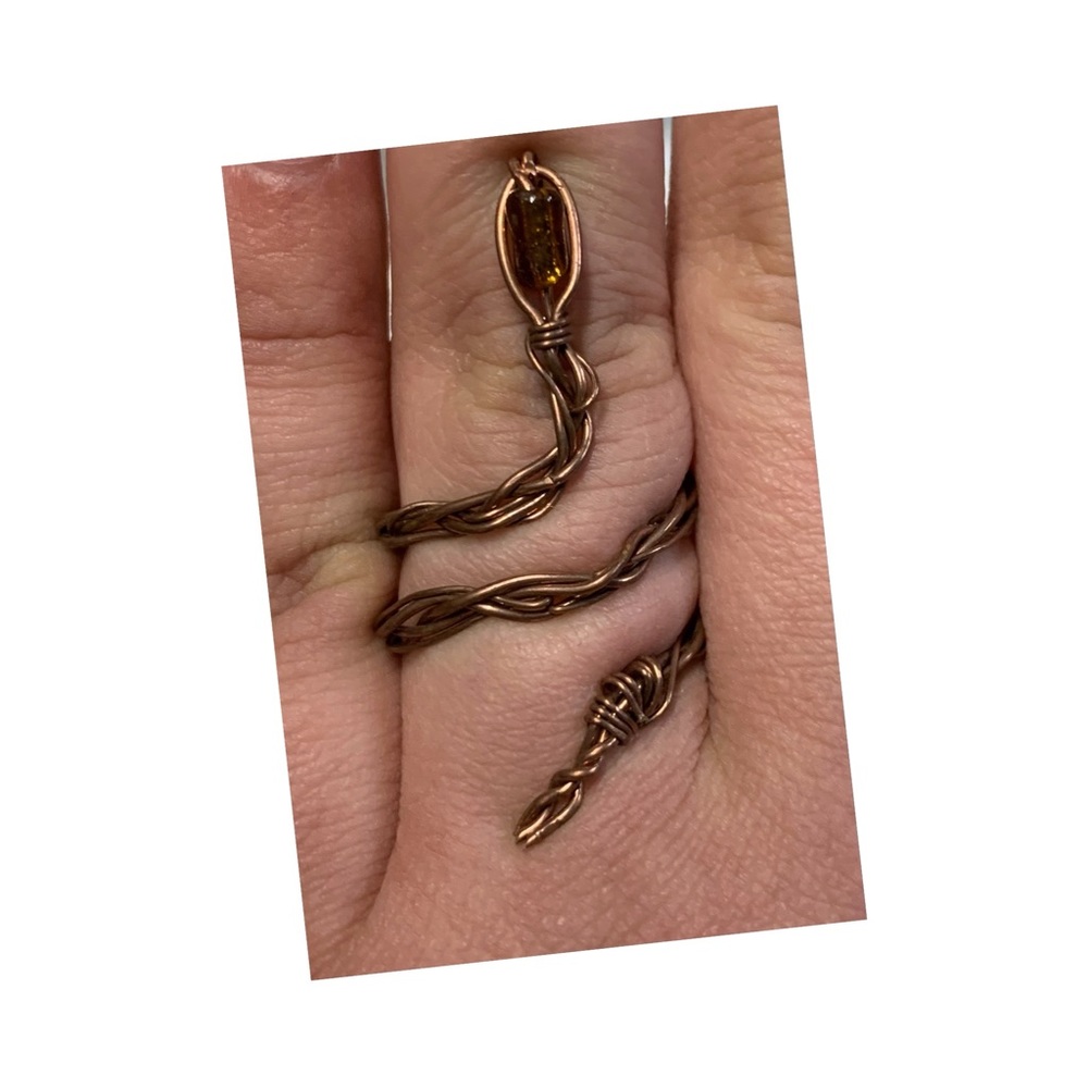 Copper Snake ring